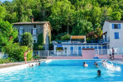 The campsite pitches | Large Swimming pool